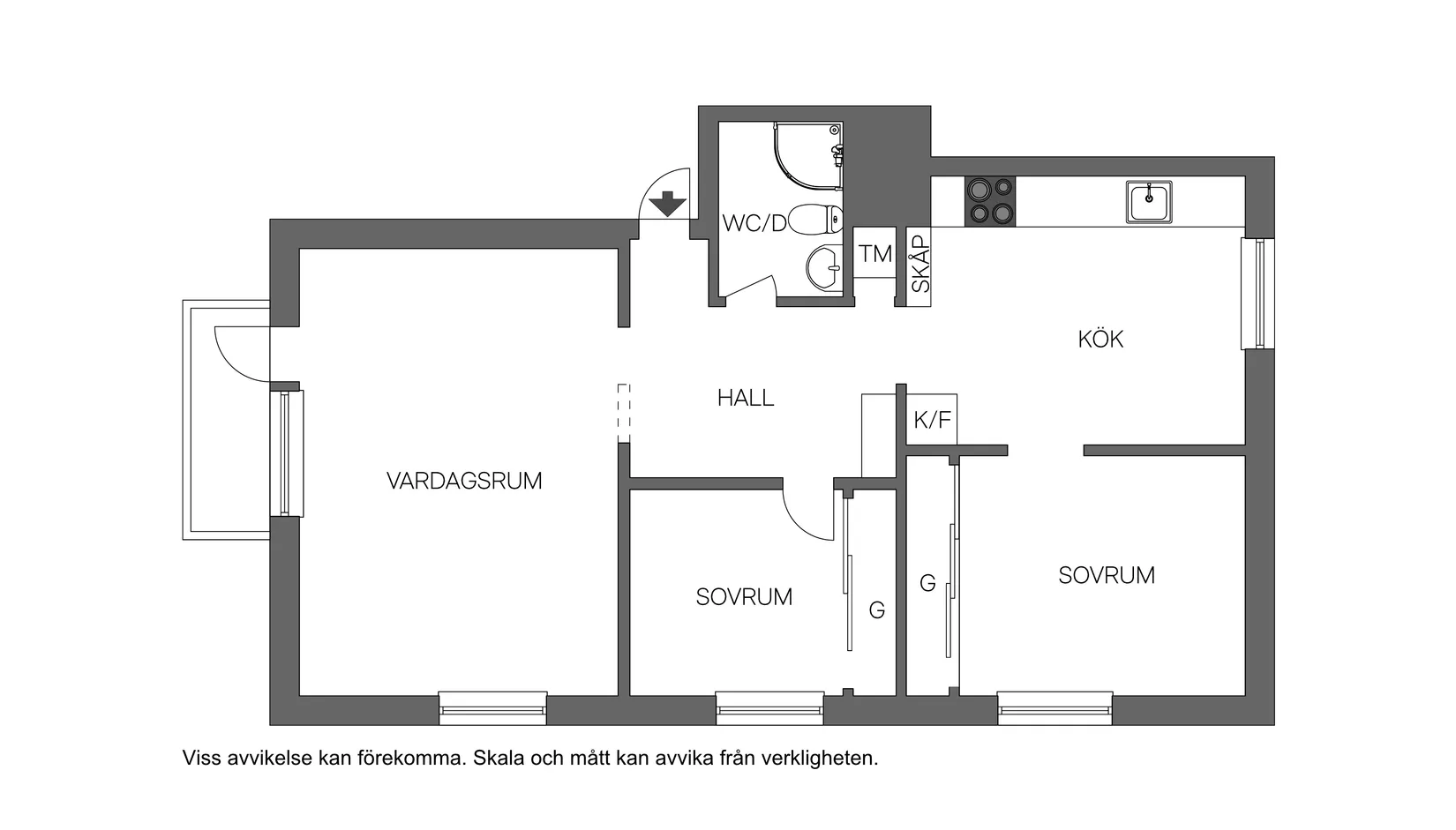 Bostadsrätt, Utmarksvägen 3A, Haga, Umeå