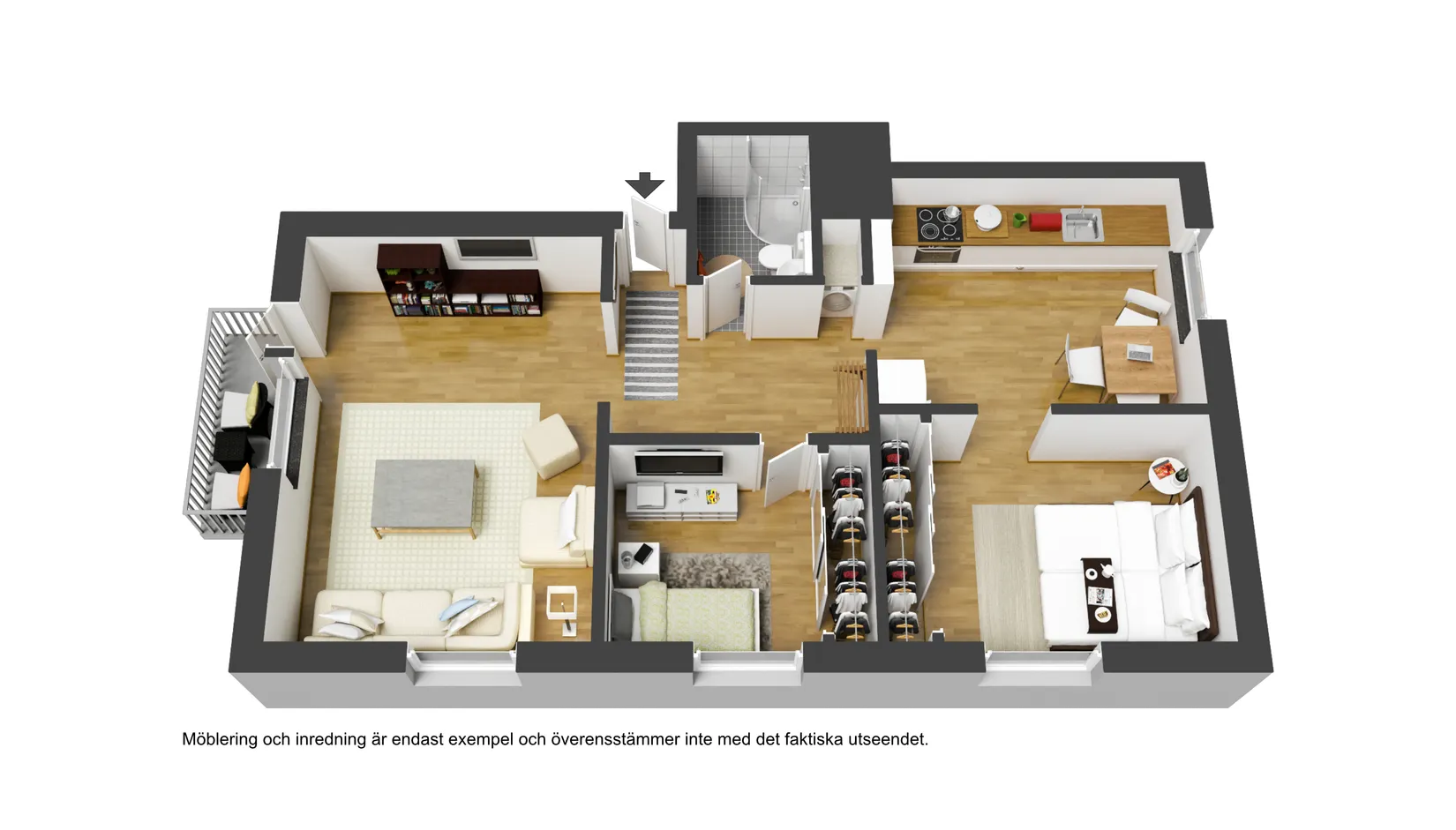 Bostadsrätt, Utmarksvägen 3A, Haga, Umeå