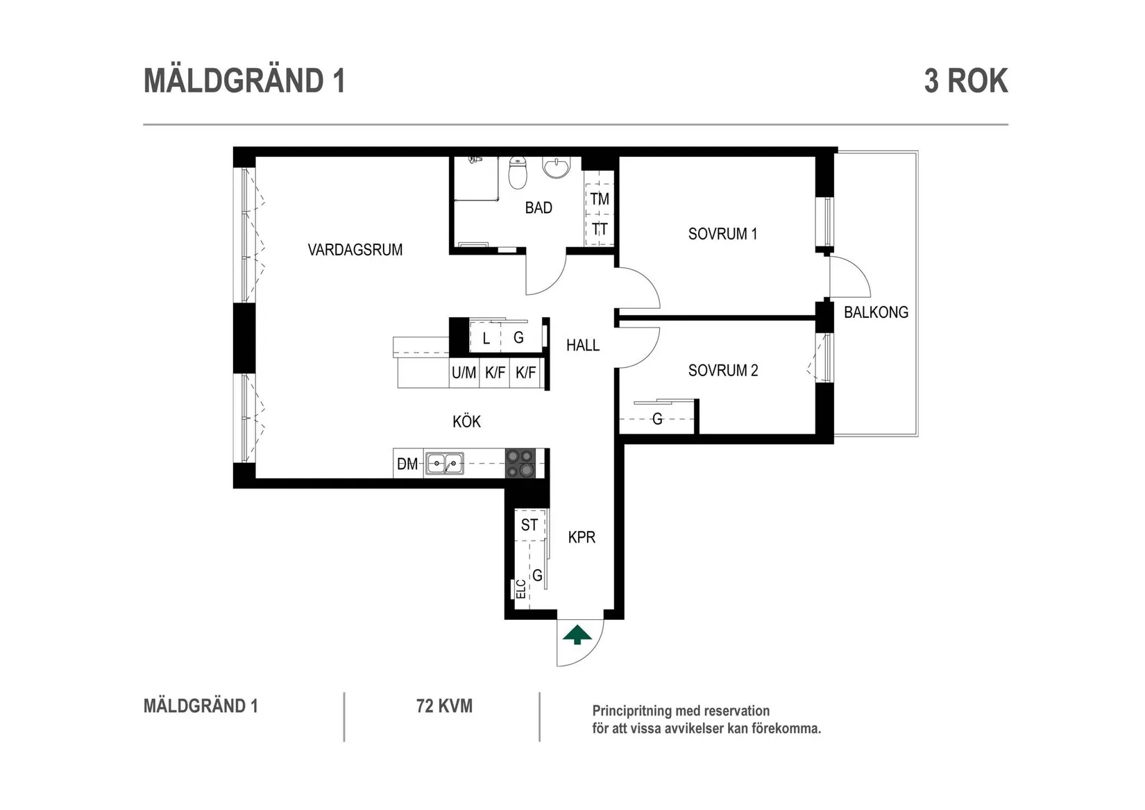 Bostadsrätt, Mäldgränd 1, Jakobsberg, Järfälla