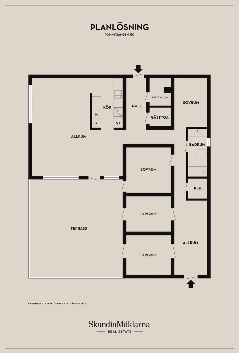 Radhus, Ponnygången 11C, Backa, Ystad