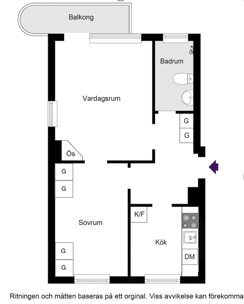 Bostadsrätt, Spångavägen 14, Bromma / Riksby, Stockholm