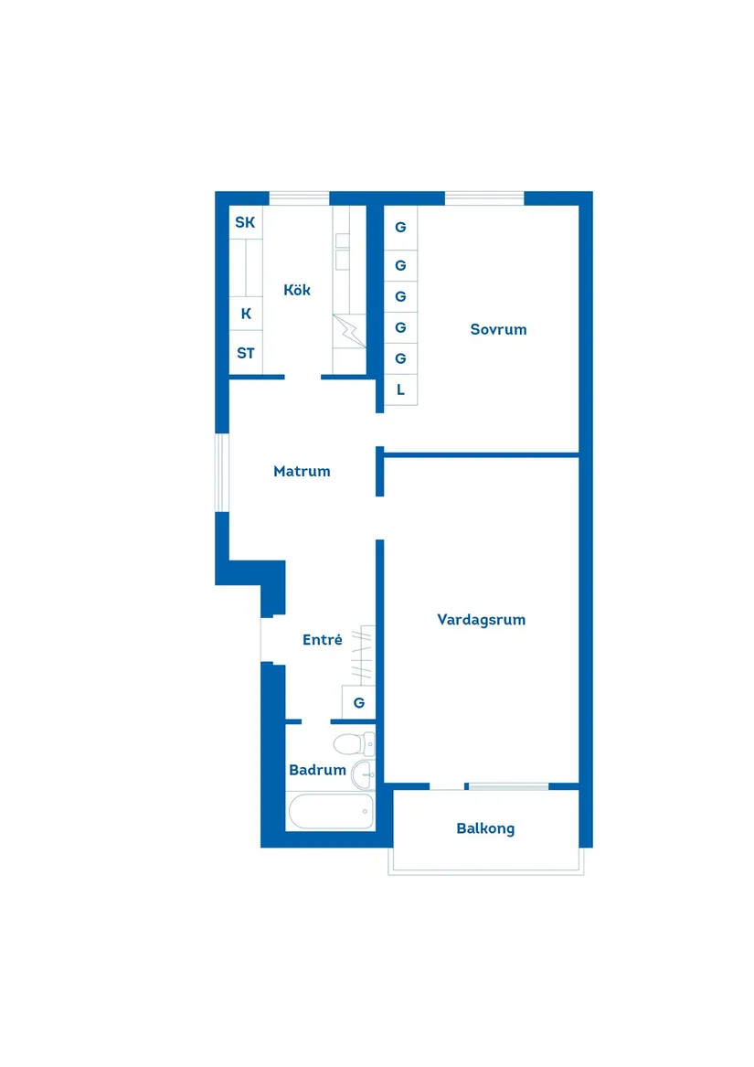 Bostadsrätt, Norra Fogdelyckegatan 16, Karlshamn Centrum, Karlshamn