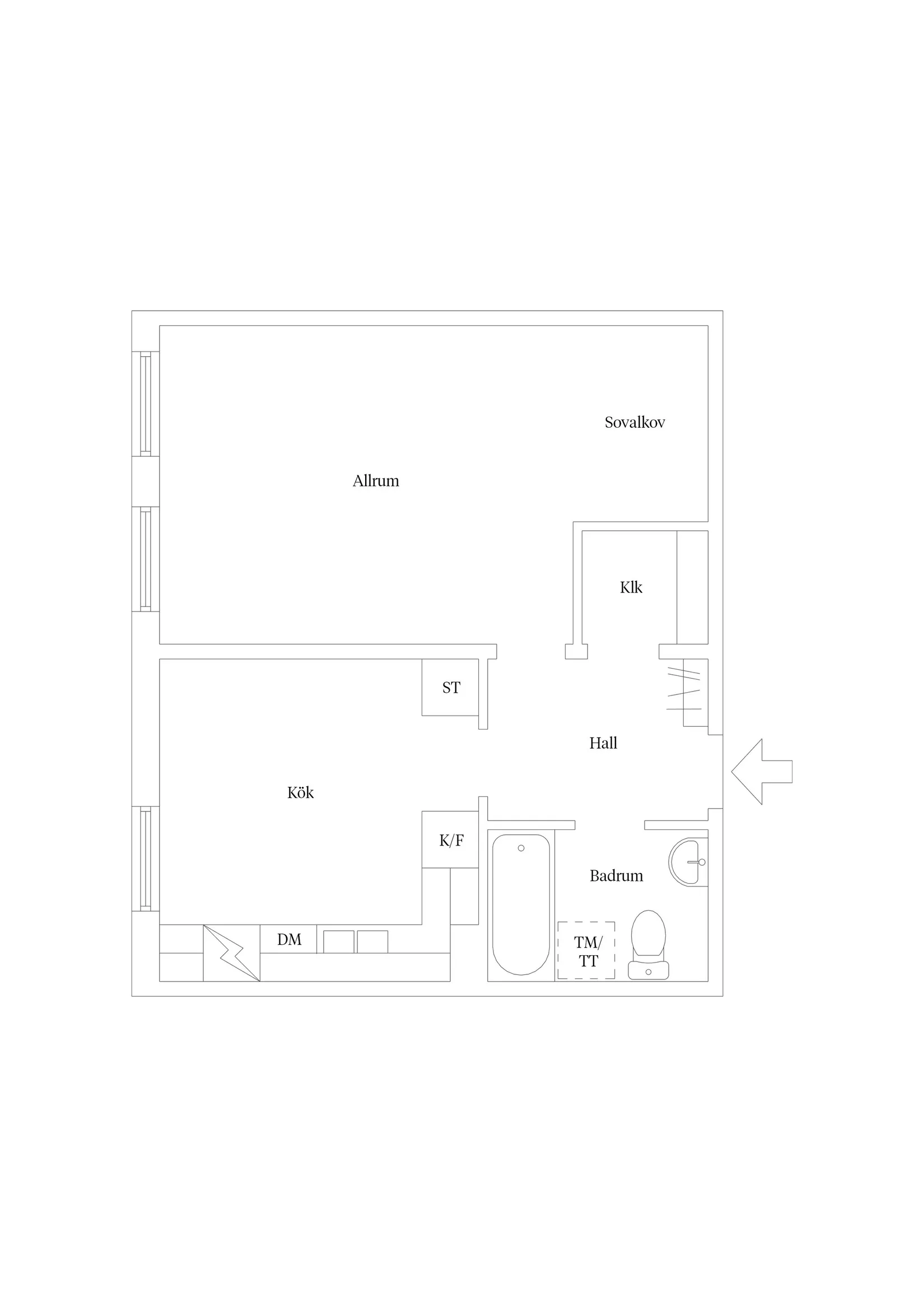 Bostadsrätt, Mjölnaregatan 8, Triangeln, Malmö