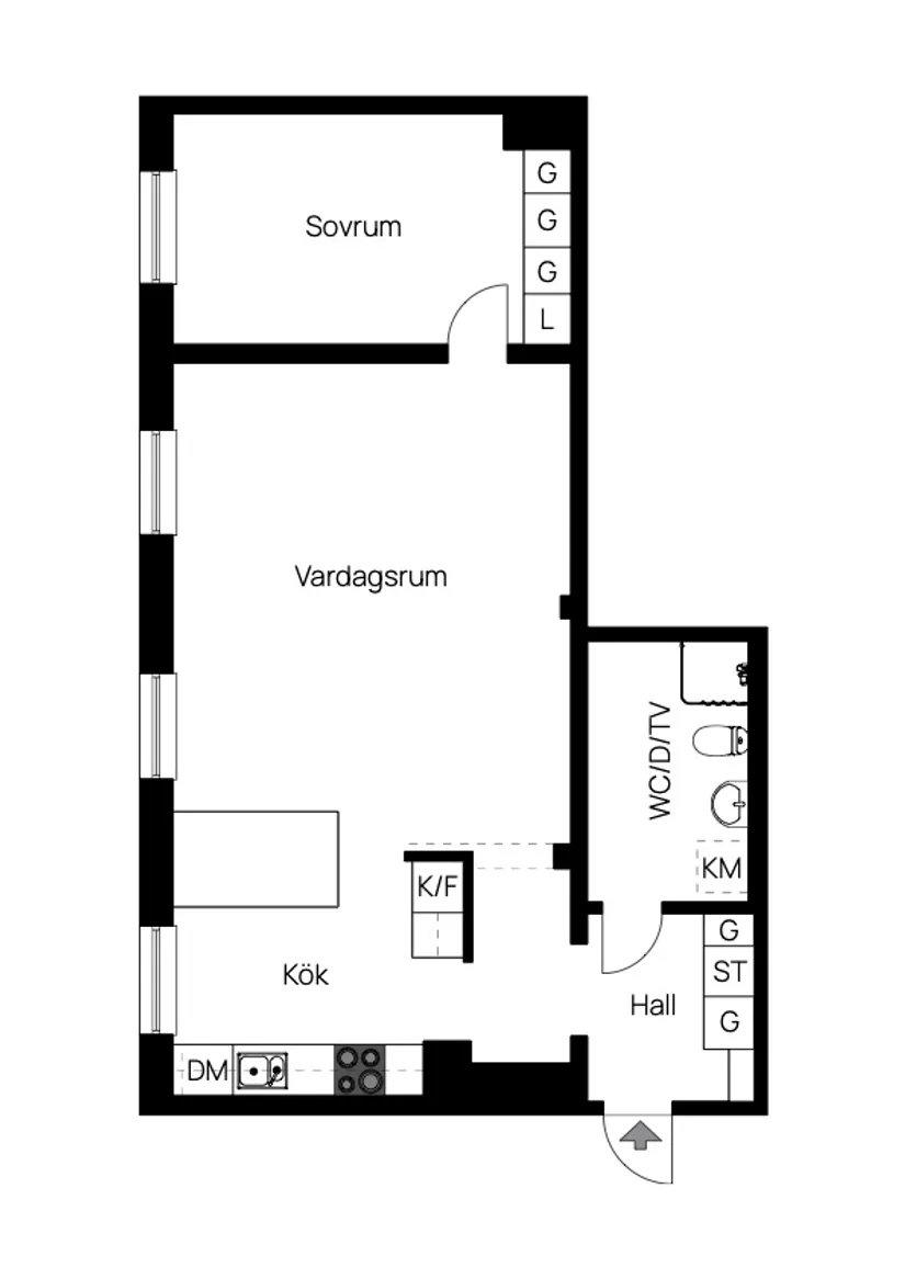Bostadsrätt, Kungsgatan 7A, Uppsala