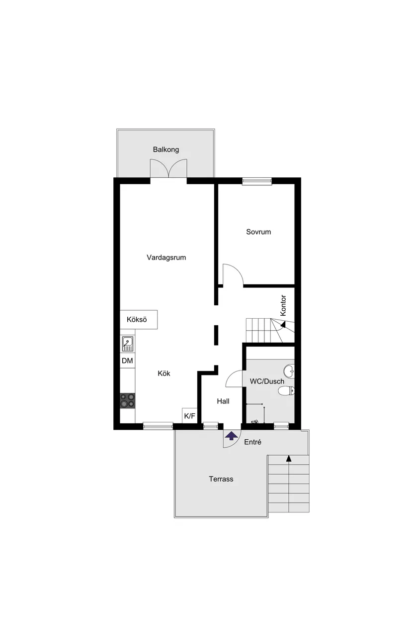 Bostadsrätt, Norrholmsvägen 65, Östra Orminge, Nacka