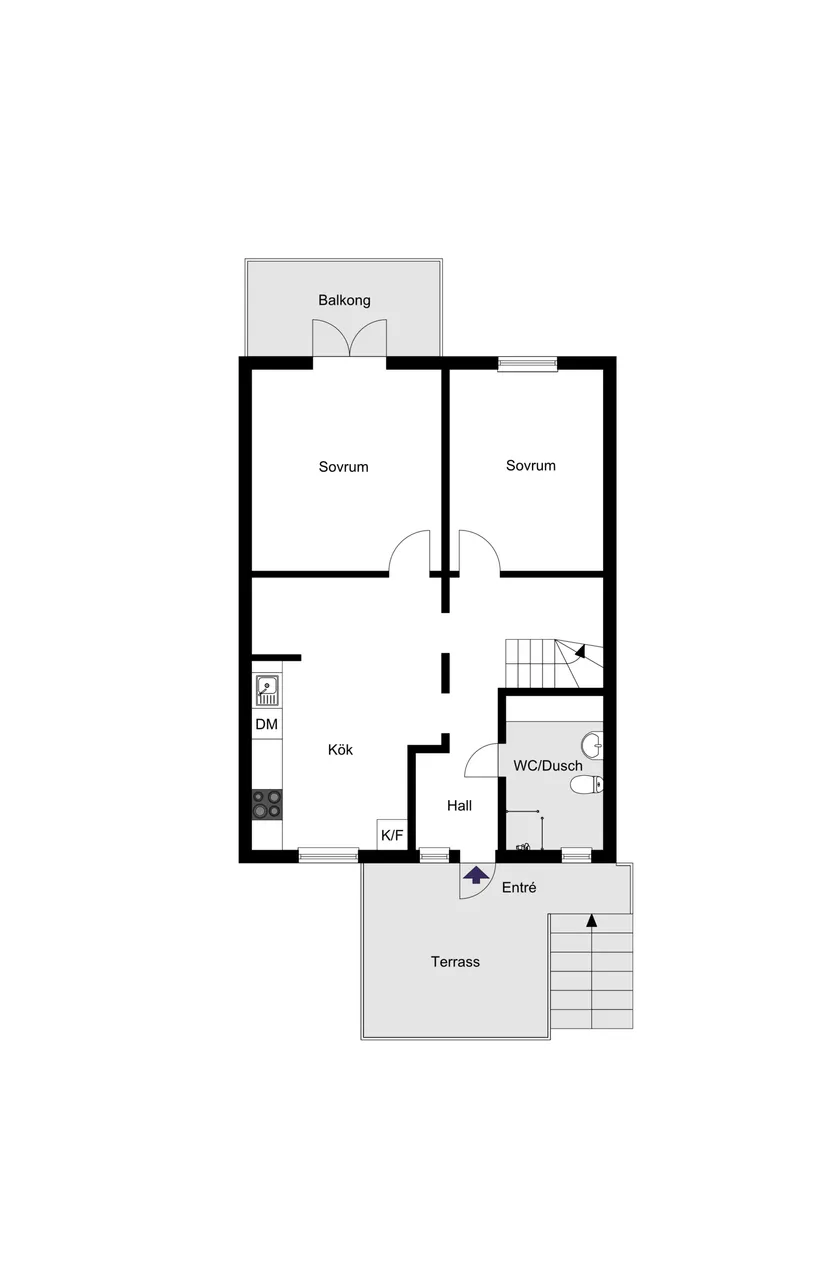 Bostadsrätt, Norrholmsvägen 65, Östra Orminge, Nacka