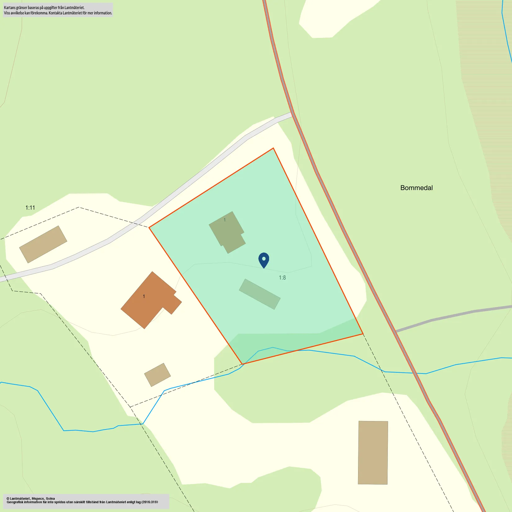 Villa, Bommedal Åbacka lärarbostad 1, Gammalkil, landet, Linköping