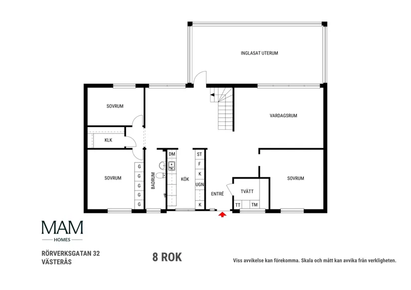 Villa, Rörverksgatan 32, Bäckby, Västerås