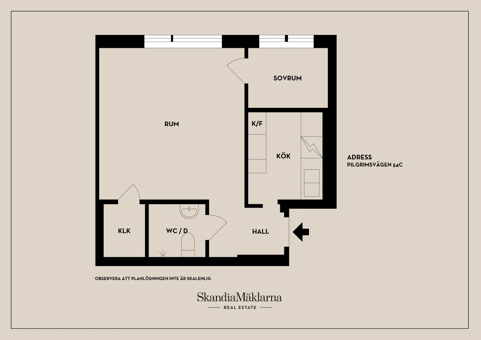 Bostadsrätt, Pilgrimsvägen 54A, Aspudden, Stockholm