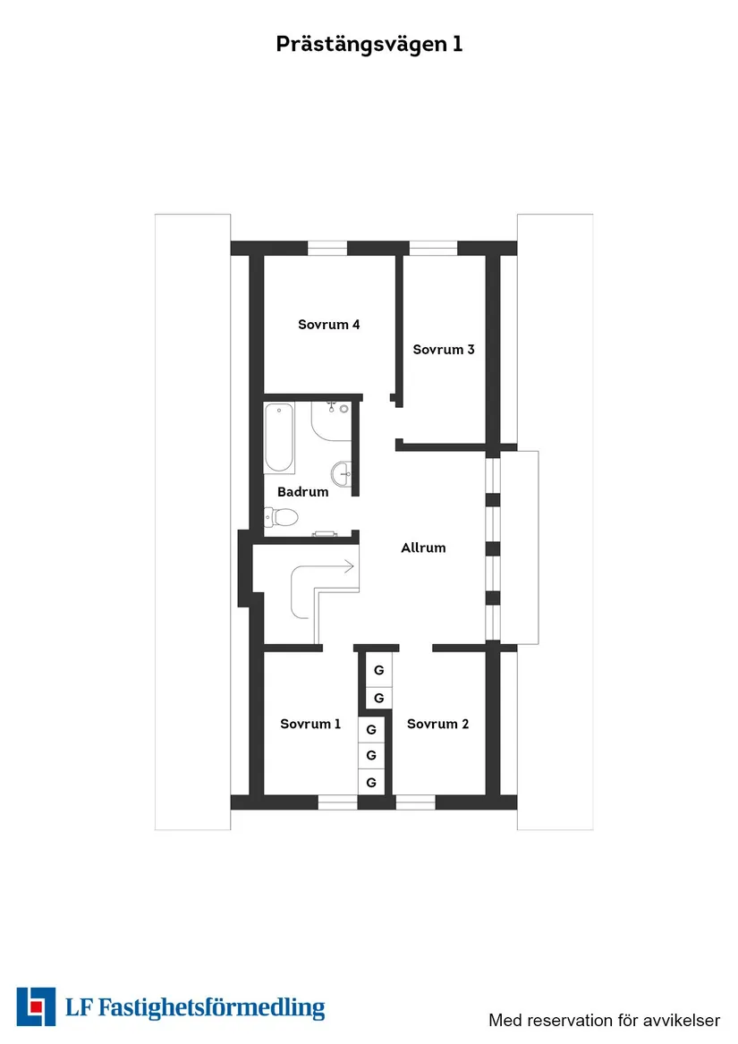 Villa, Prästängsvägen 1, Simlångsdalen, Halmstad