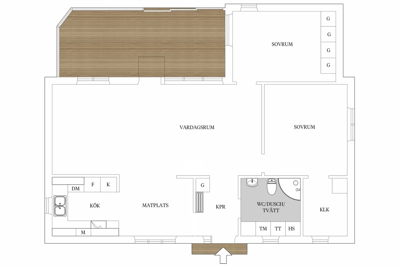 Bostadsrätt, Härlövsvägen 2B, Öjaby, Växjö