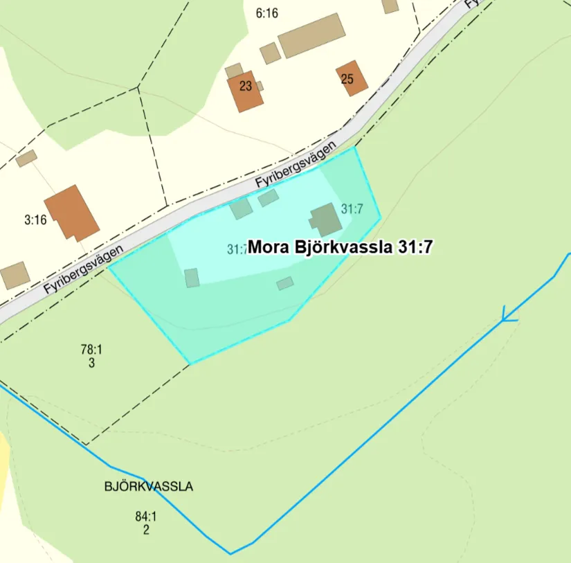 Fritidshus, Fyribergsvägen 24, Björkvassla, Mora