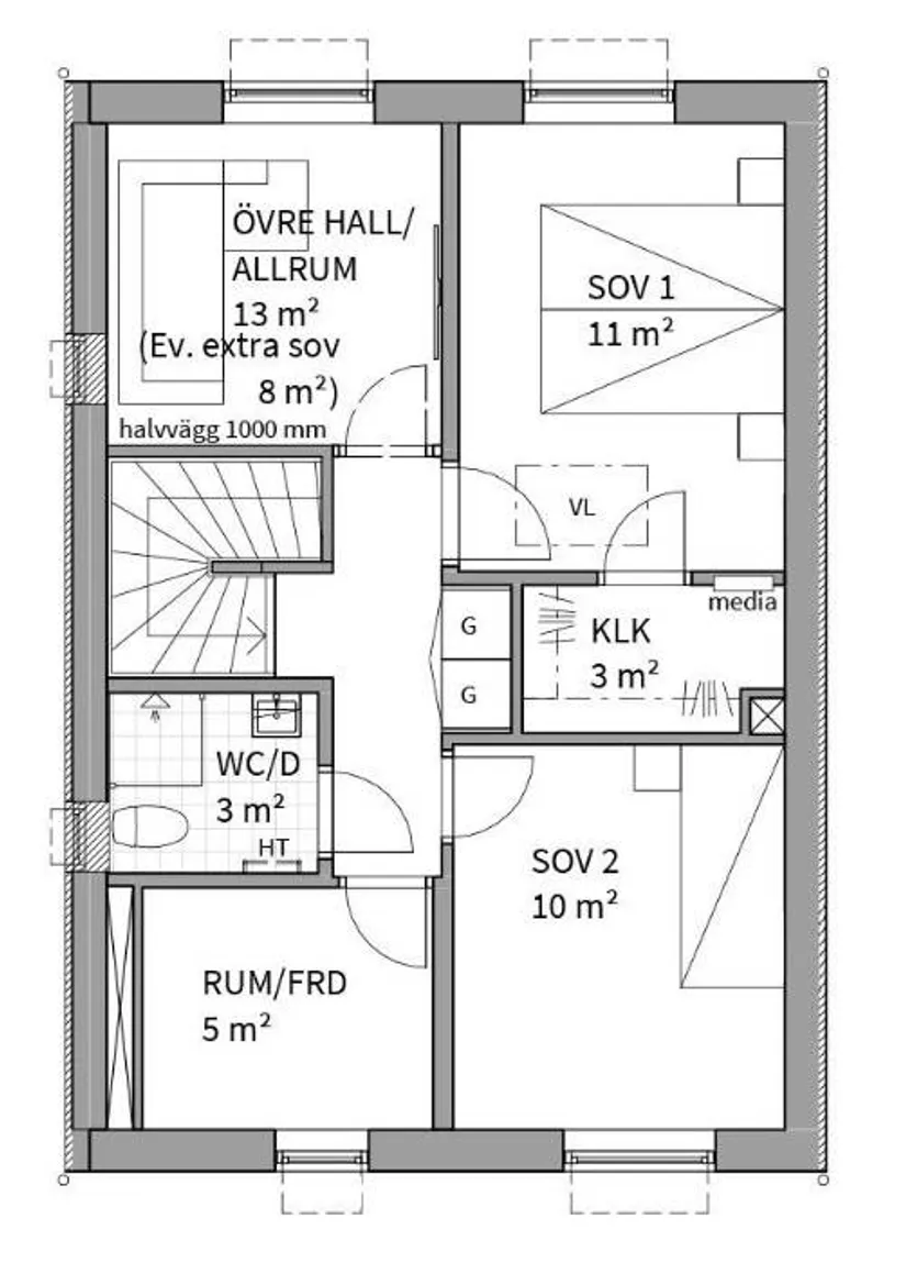 Bostadsrätt, Radhus, Ordslingan 17A, Södra Hemlingby, Gävle