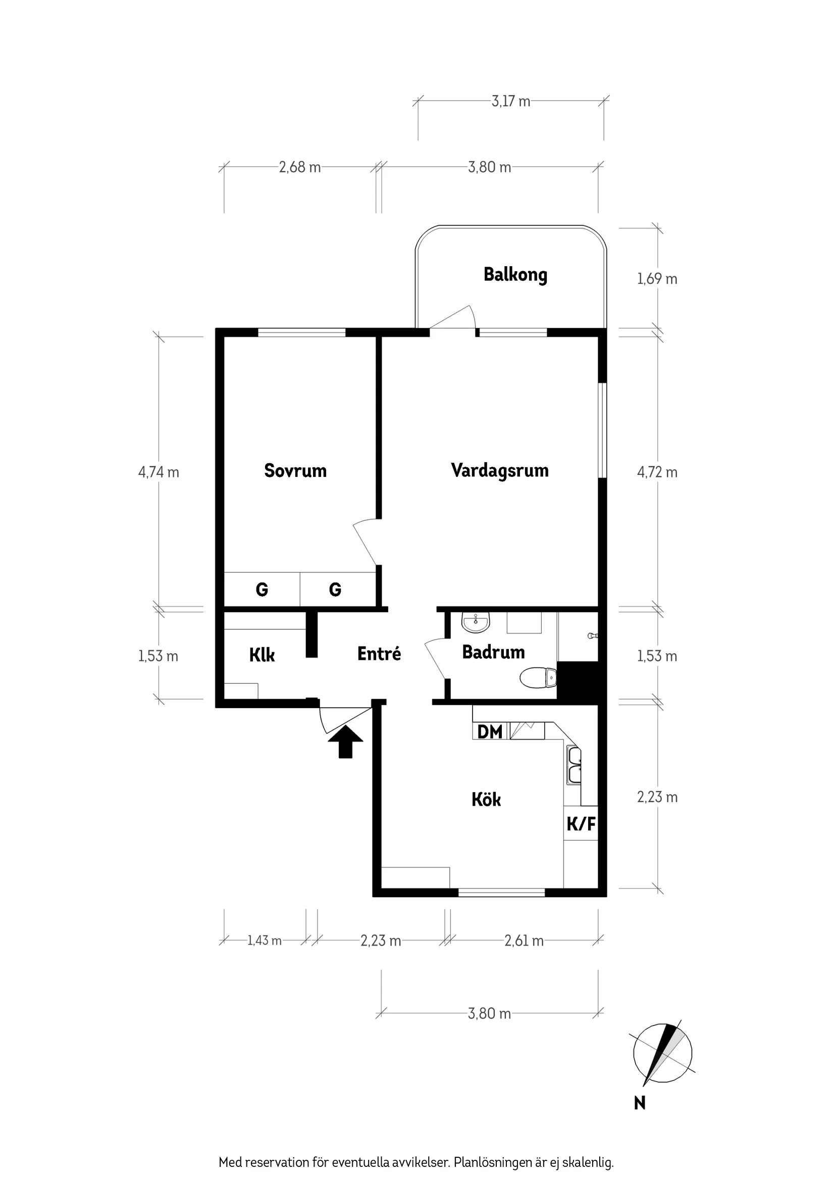 Bostadsrätt, Modellörsgatan 4A, Kålltorp, Göteborg