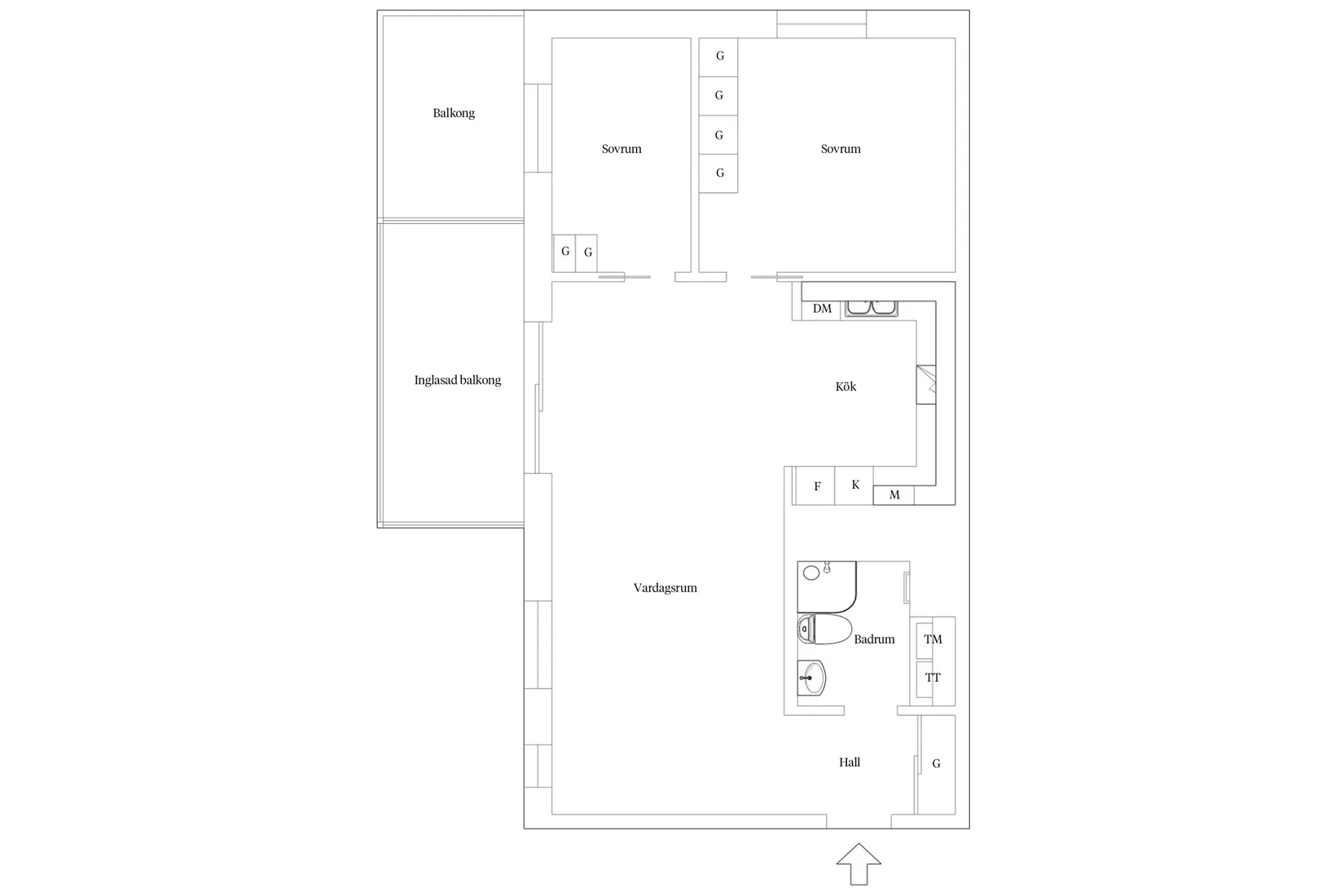 Bostadsrätt, Krabbes väg 27, Söder, Varberg