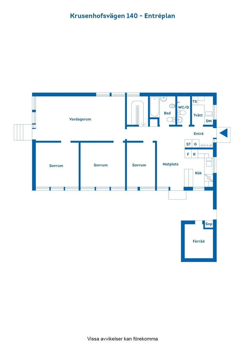 Villa, Radhus, Krusenhofsvägen 140, Åby, Norrköping