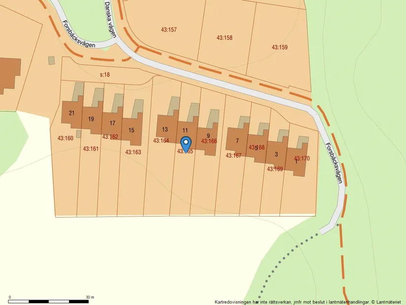 Villa, Radhus, Forsbäcksvägen 11, Surte, Ale