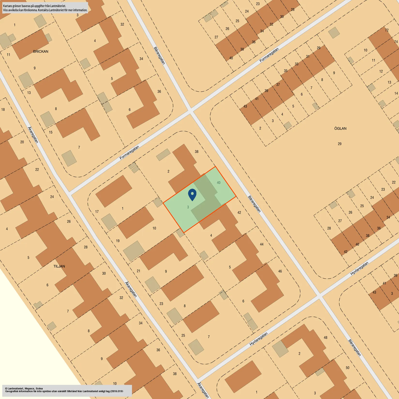 Radhus, Bäraregatan 40, Hageby, Norrköping