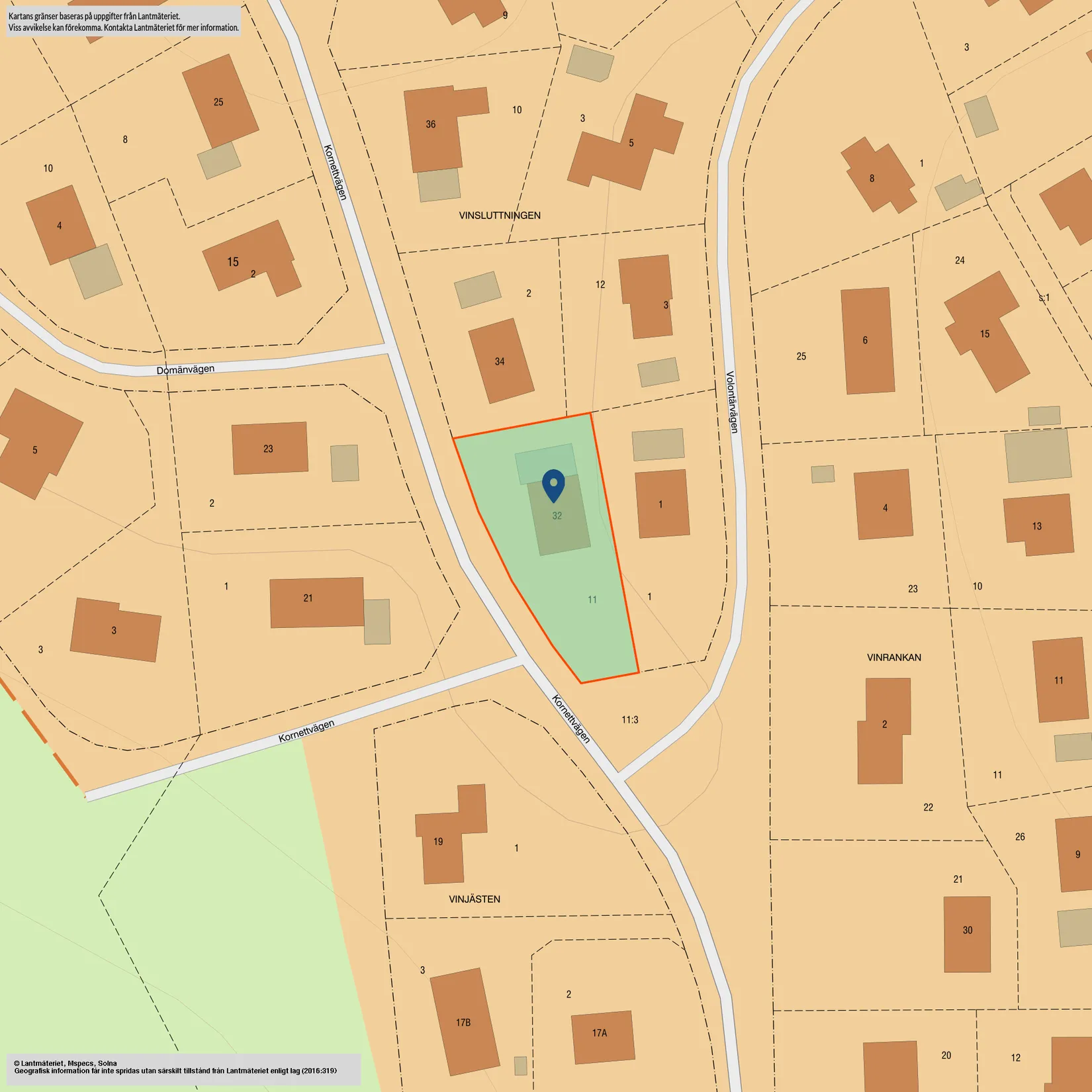 Villa, Kornettvägen 32, Viby, Sollentuna