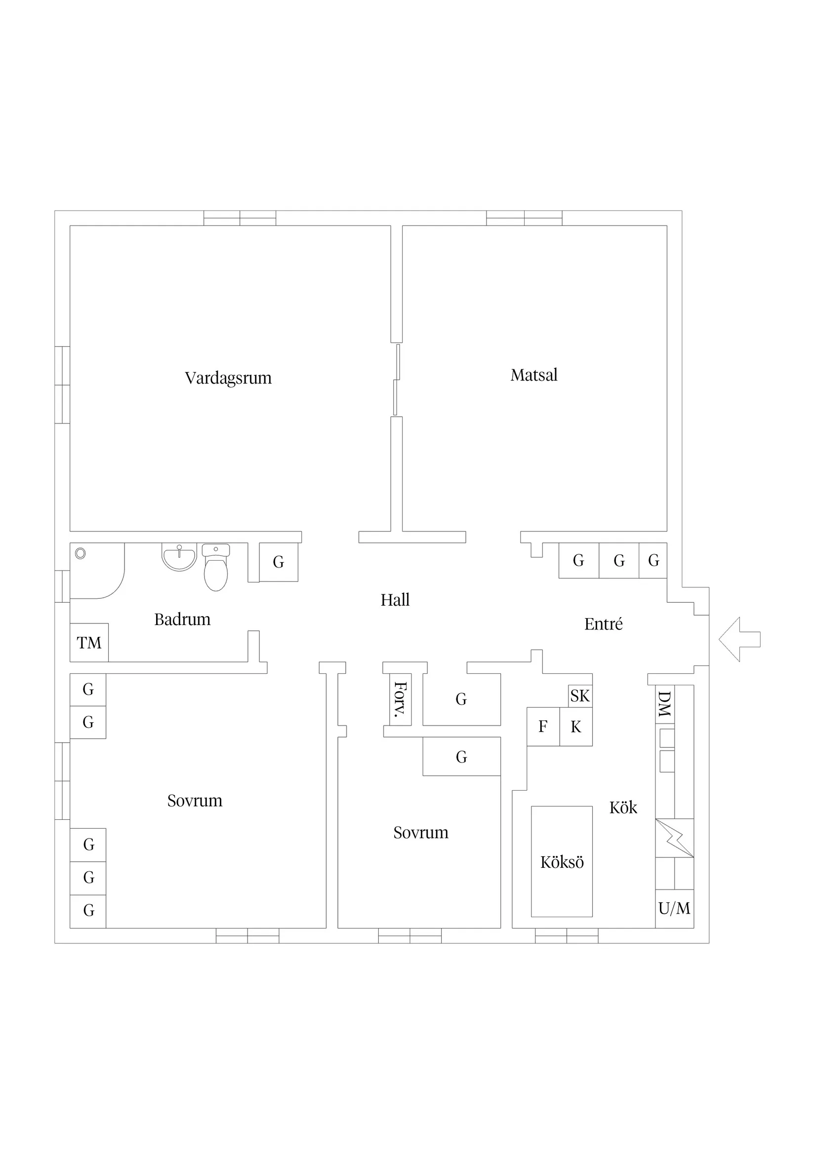 Bostadsrätt, S:ta Gertruds gata 10A, Fredriksskans, Kalmar