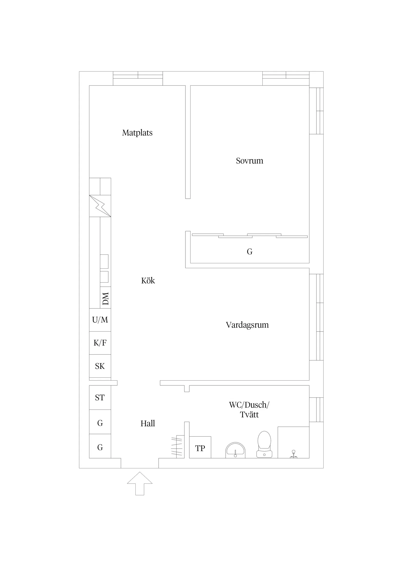 Bostadsrätt, Linnégatan 3E, Esplanaden, Kalmar