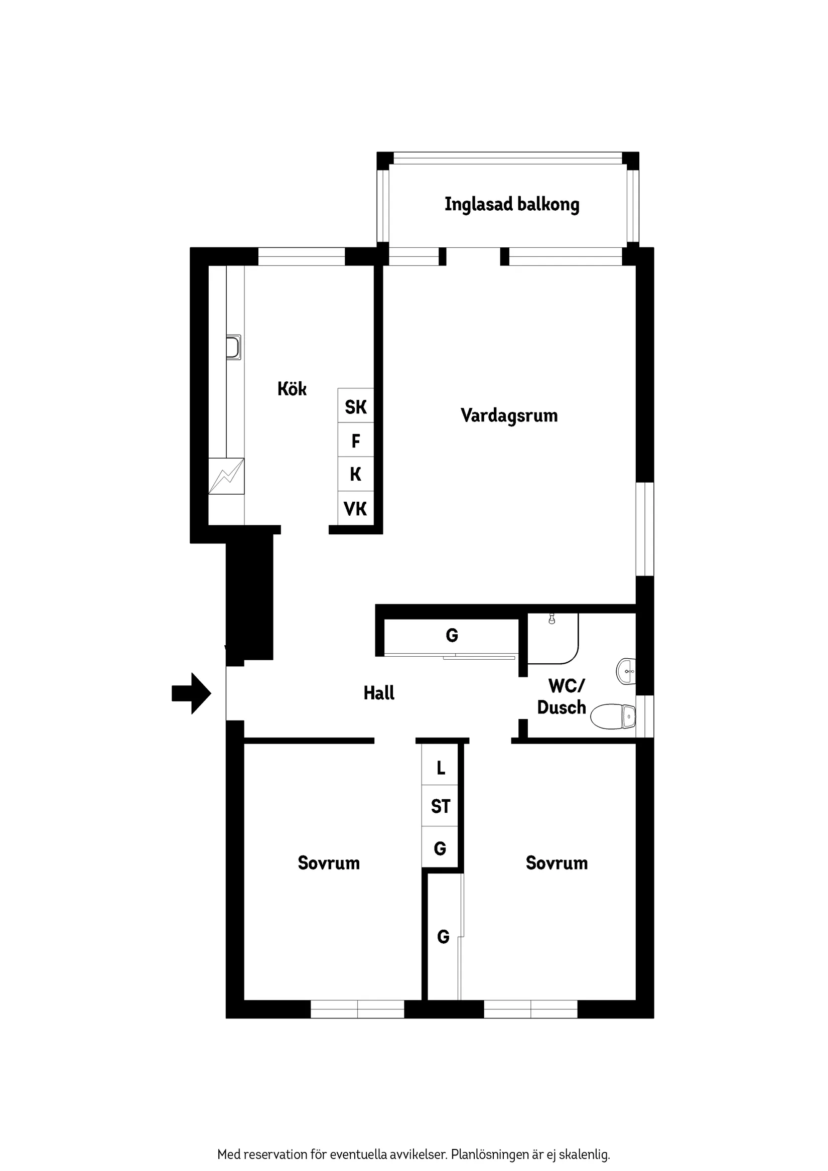 Bostadsrätt, Lillåvägen 22B, Huskvarna Söder, Jönköping