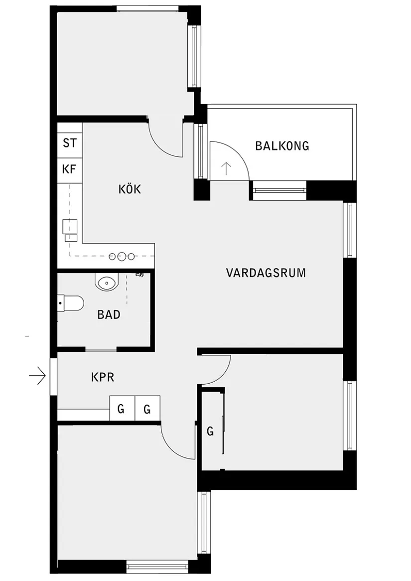 Bostadsrätt, Gribbylunds Torg 5A, Gribbylund, Täby