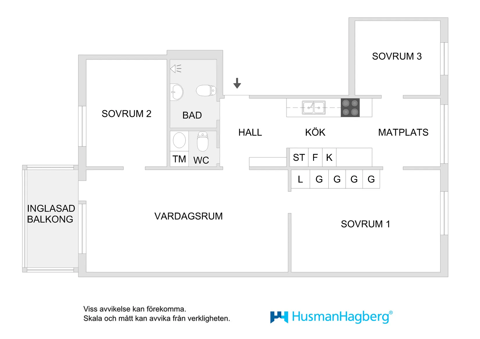 Bostadsrätt, Norra Majorsgatan 24B, Haga, Umeå