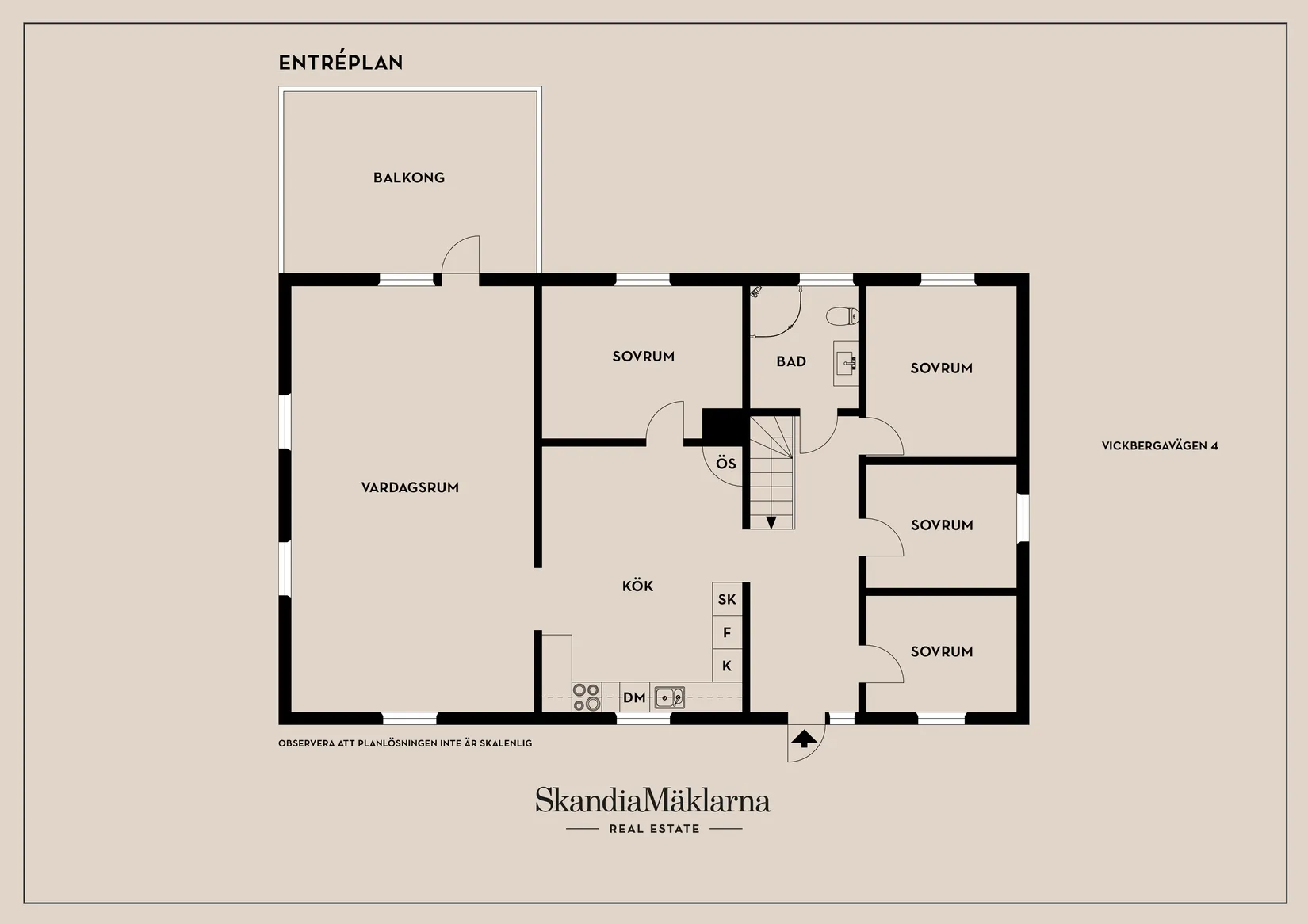Villa, Vickbergavägen 4, Sylta - Kungsängen, Upplands-Bro