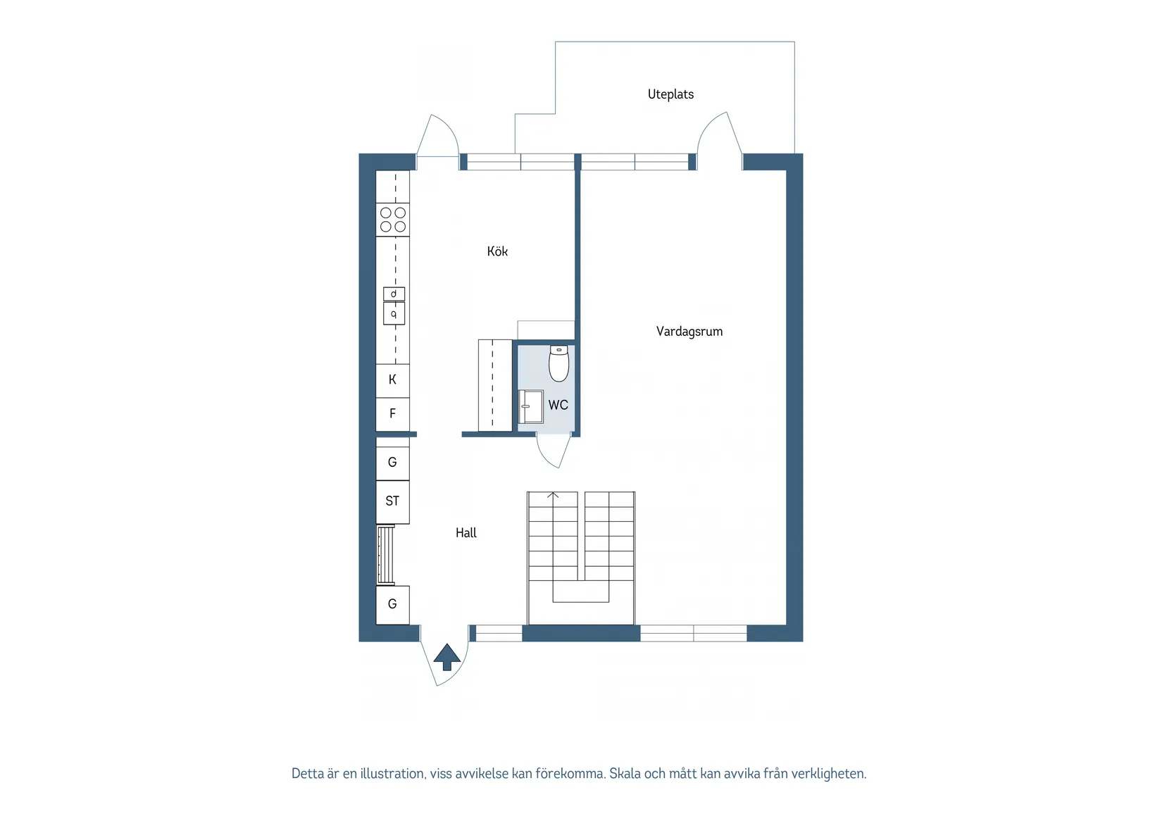 Villa, Radhus, Fredriksbergsvägen 38B, Södra Ryd, Skövde