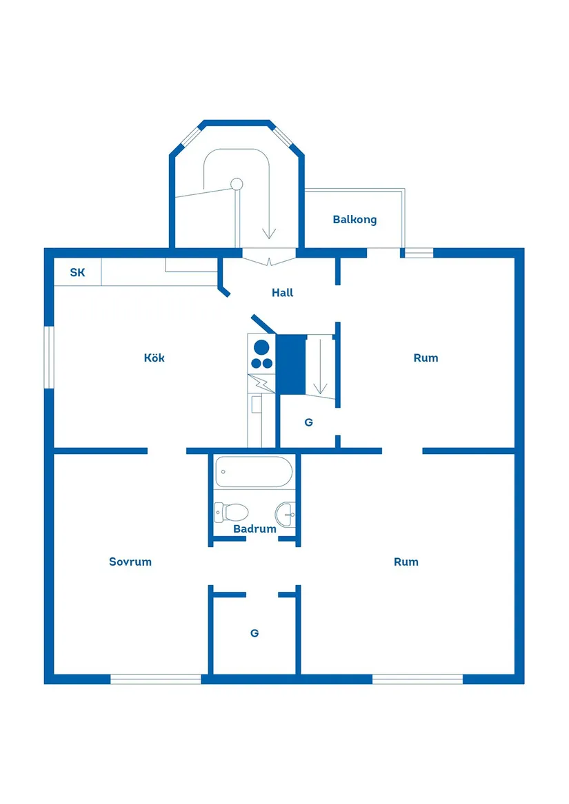 Villa, Drottninggatan 36, Centralt, Vimmerby