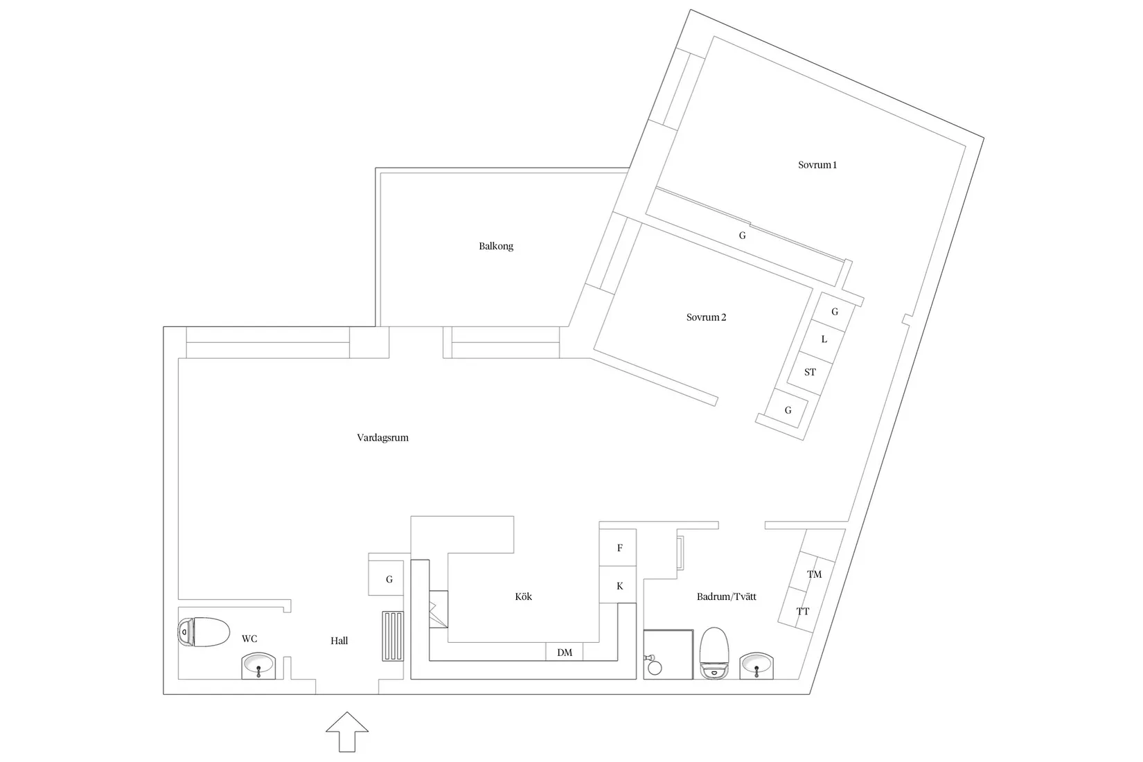 Bostadsrätt, Fridhemsgatan 34, Centrala Ystad, Ystad