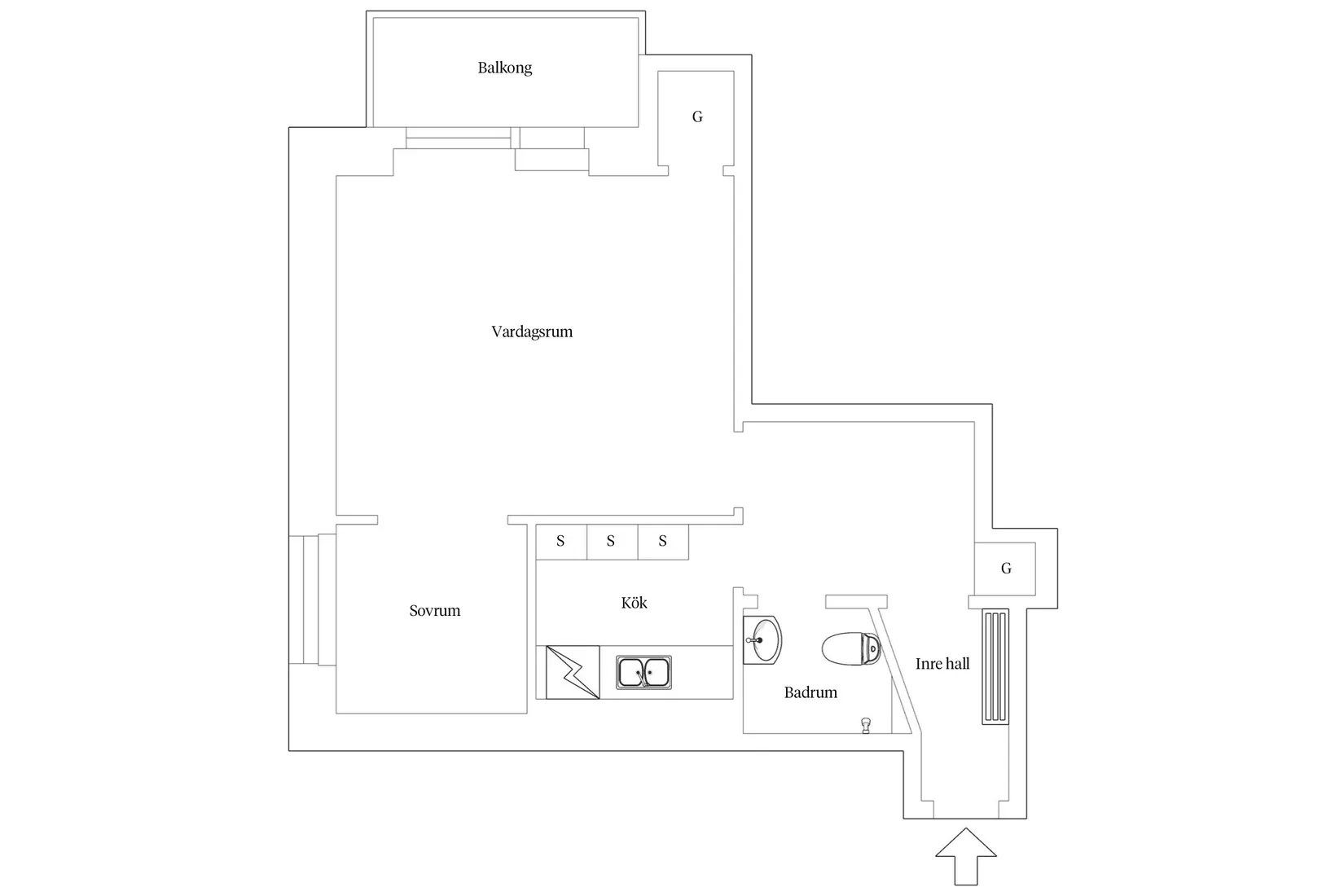 Bostadsrätt, Essinge brogata 39, 3 Tr, Lilla Essingen, Stockholm