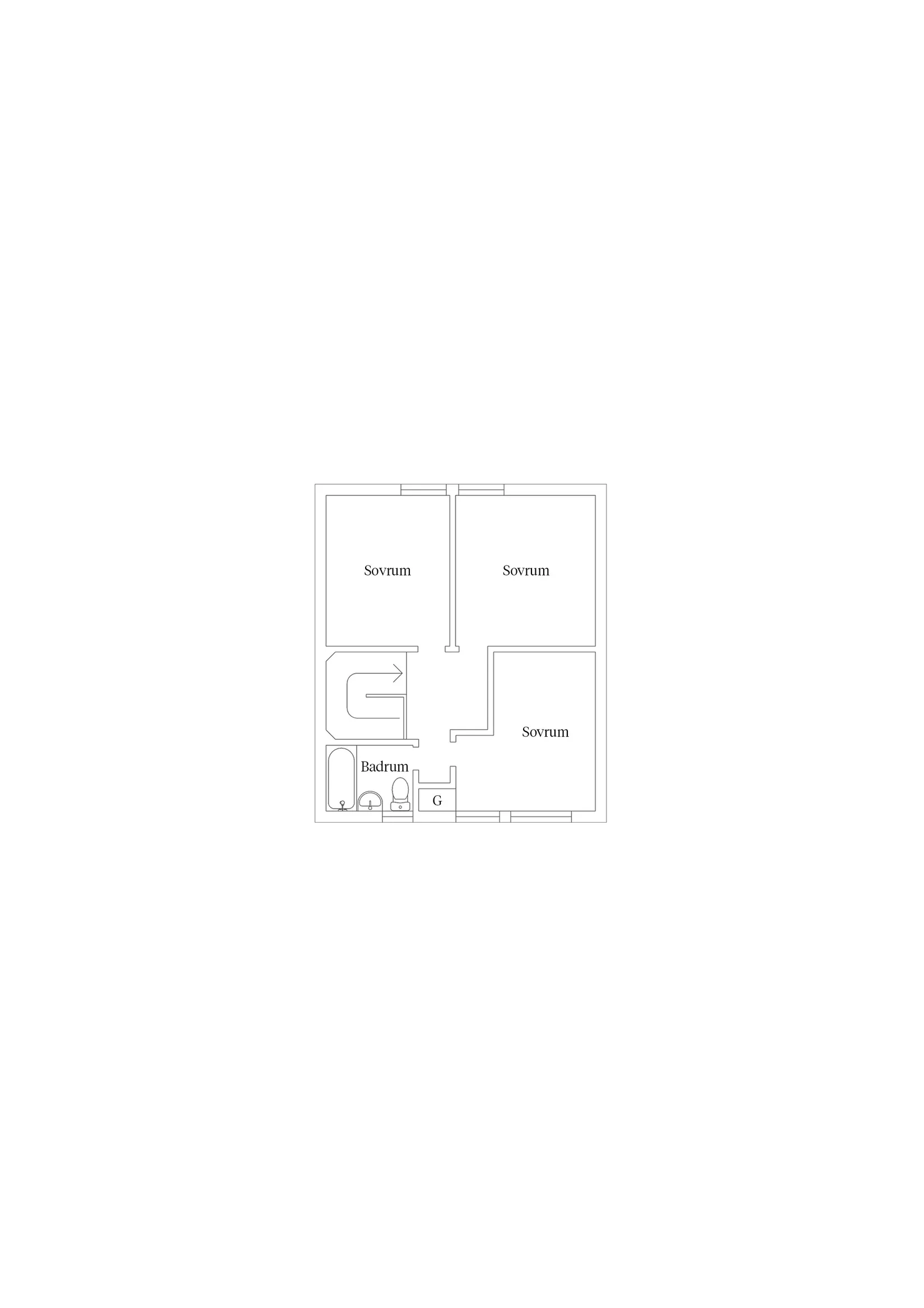 Villa, Radhus, Vasavägen 214H, Rotebro, Sollentuna