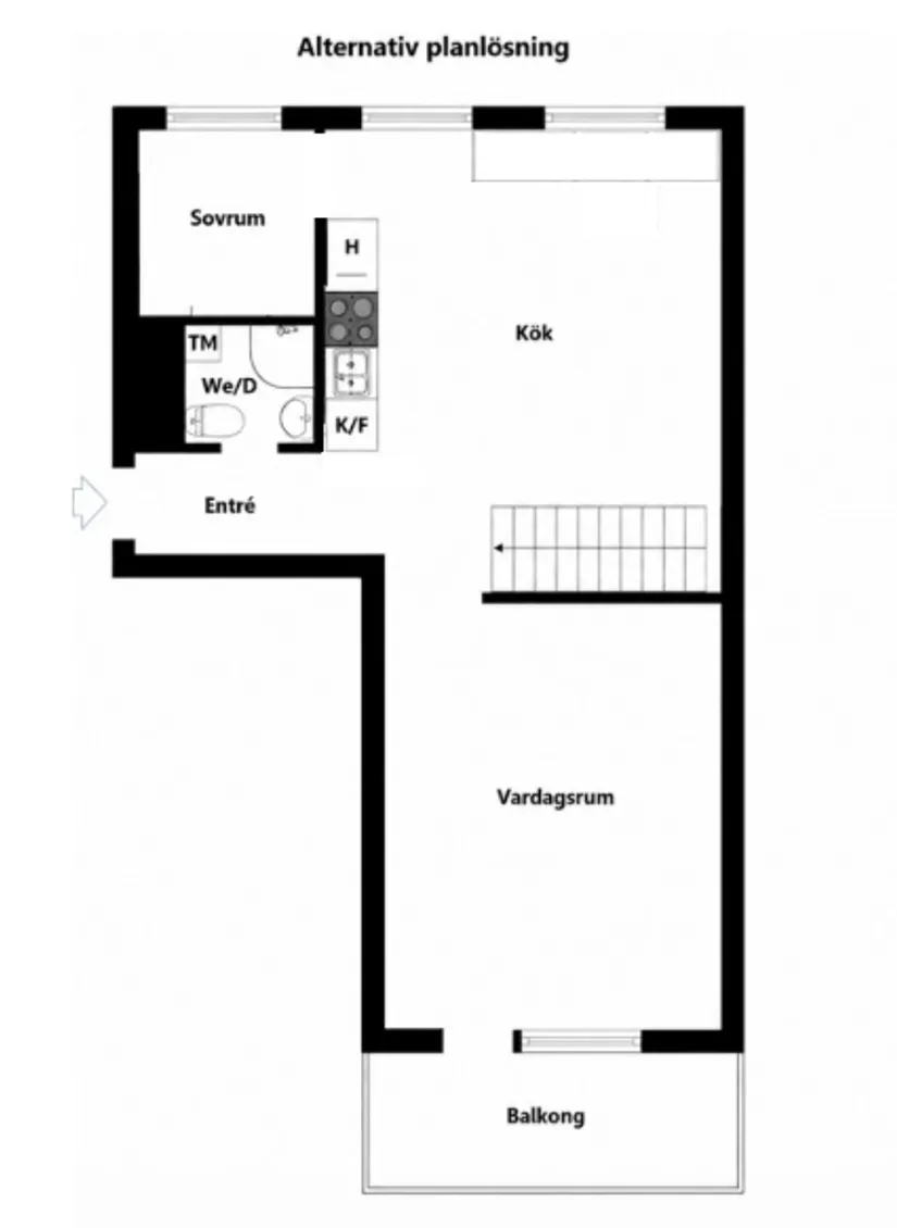 Bostadsrätt, Tranebergsvägen 41, Traneberg, Stockholm