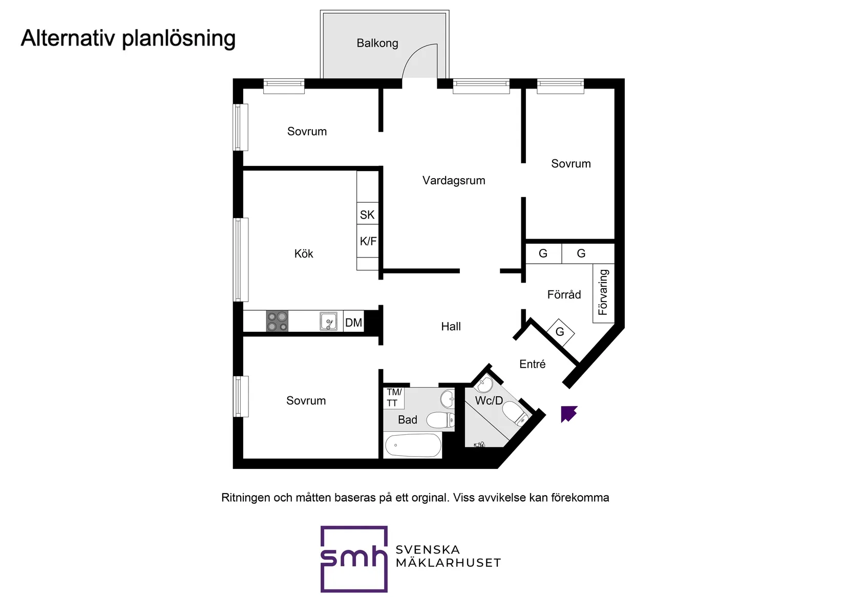 Bostadsrätt, Bäckbornas väg 37, Bromma / Beckomberga, Stockholm