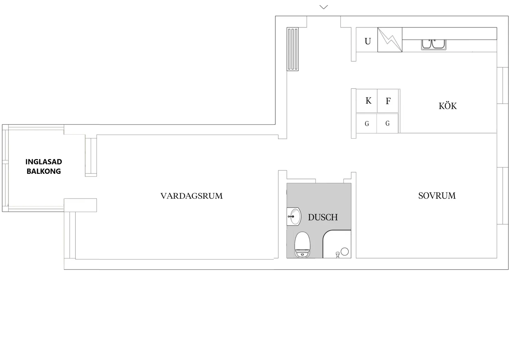Bostadsrätt, Kungsgårdsvägen 34B, Skälby , Kalmar