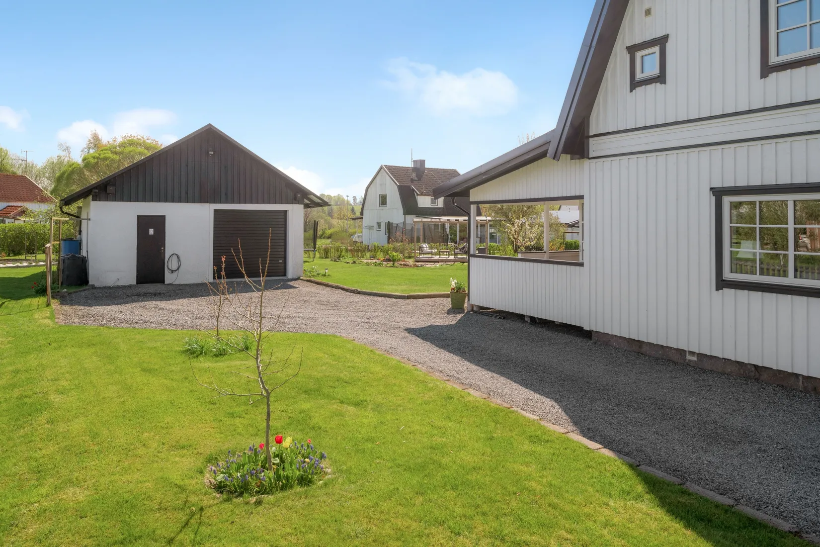 Villa, Hedbovägen 23, Skene, Mark