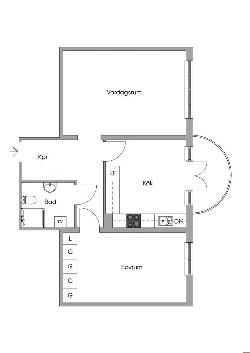 Bostadsrätt, Nikolaigatan 24, Triangeln, Malmö