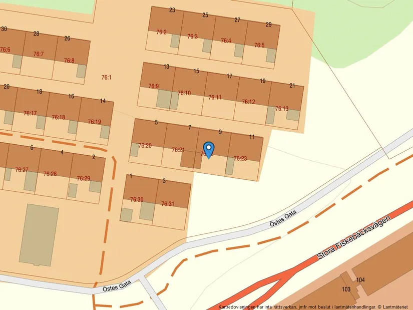 Villa, Radhus, Östes gata 9, Fiskebäck - Björnekulla, Göteborg