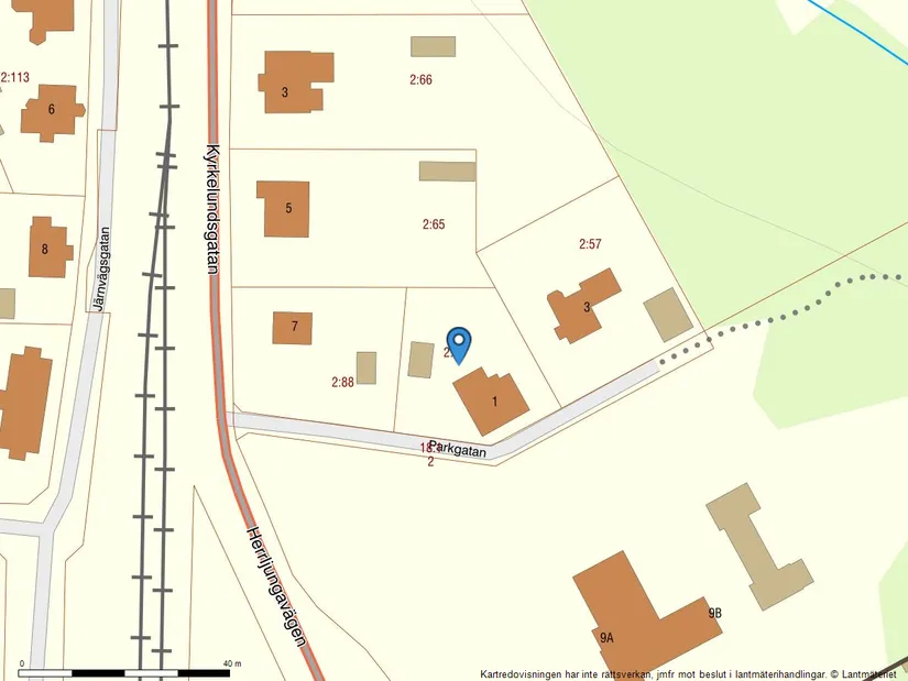 Villa, Parkgatan 1, Vedum, Vara