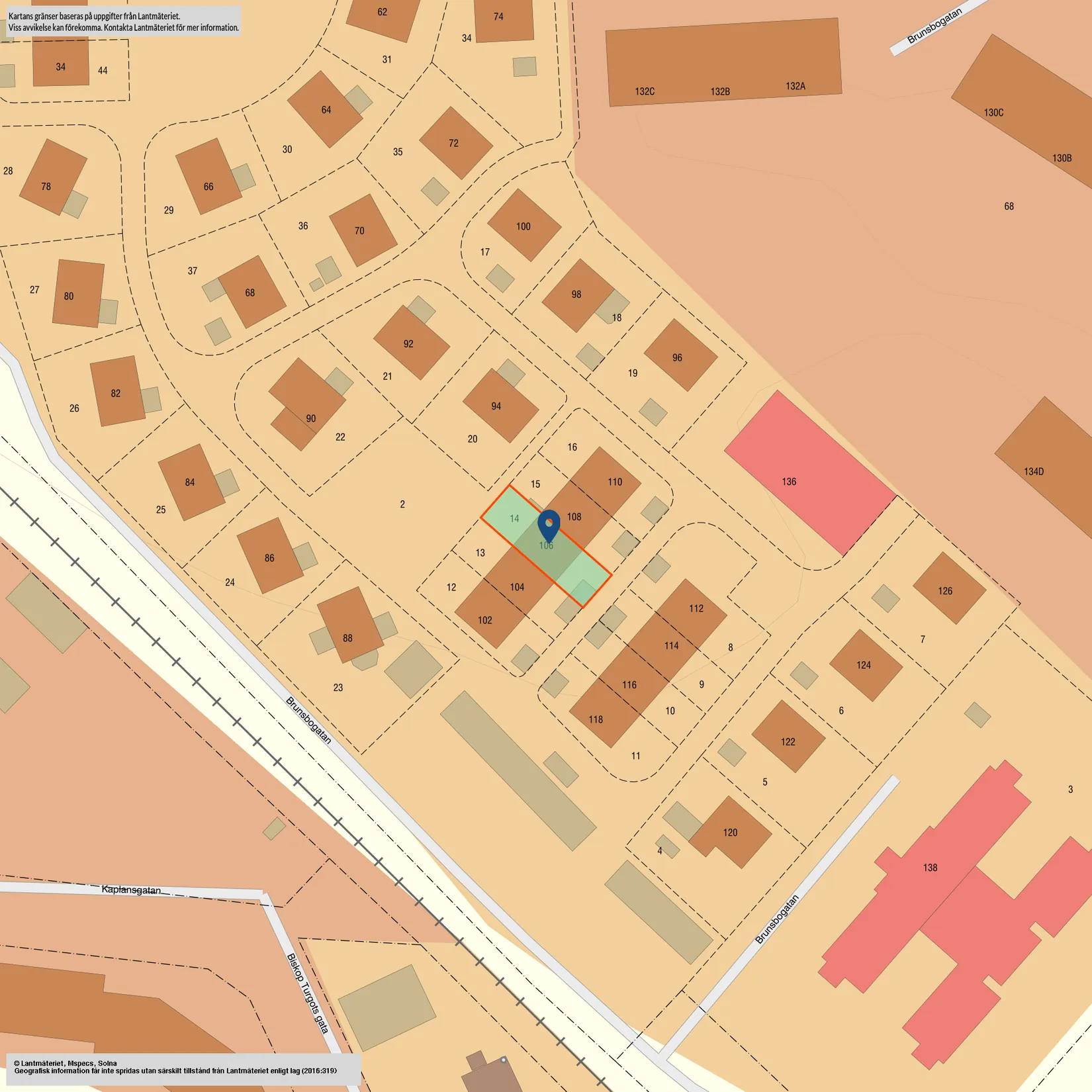Radhus, Brunsbogatan 106, Skara