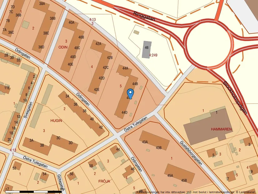 Bostadsrätt, Ringgatan 44D, Centrum, Sala