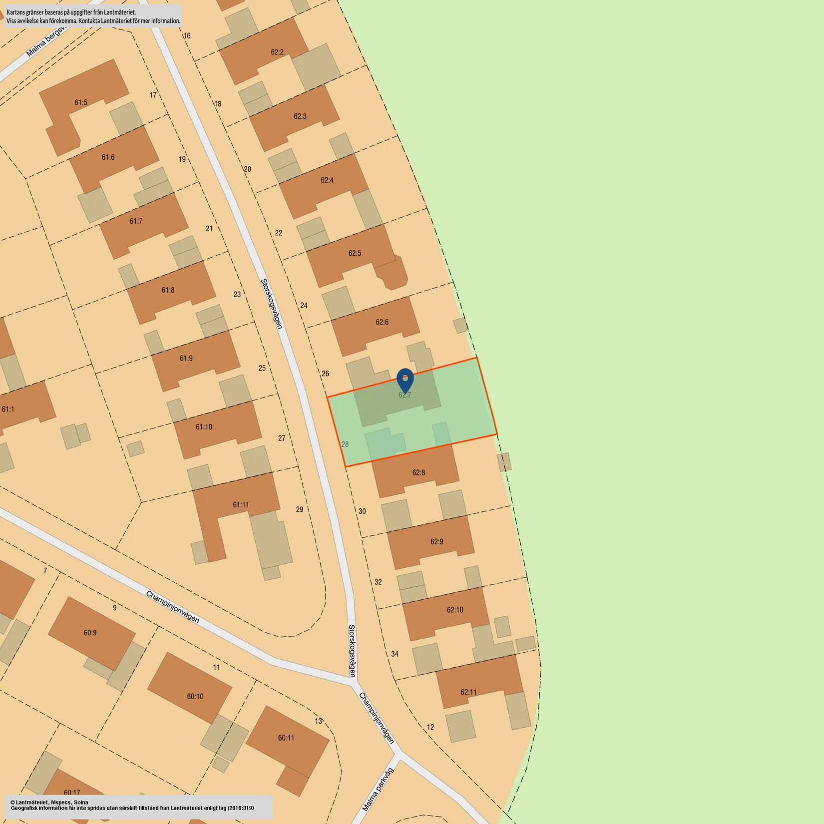 Radhus, Storskogsvägen 28, Norby, Uppsala