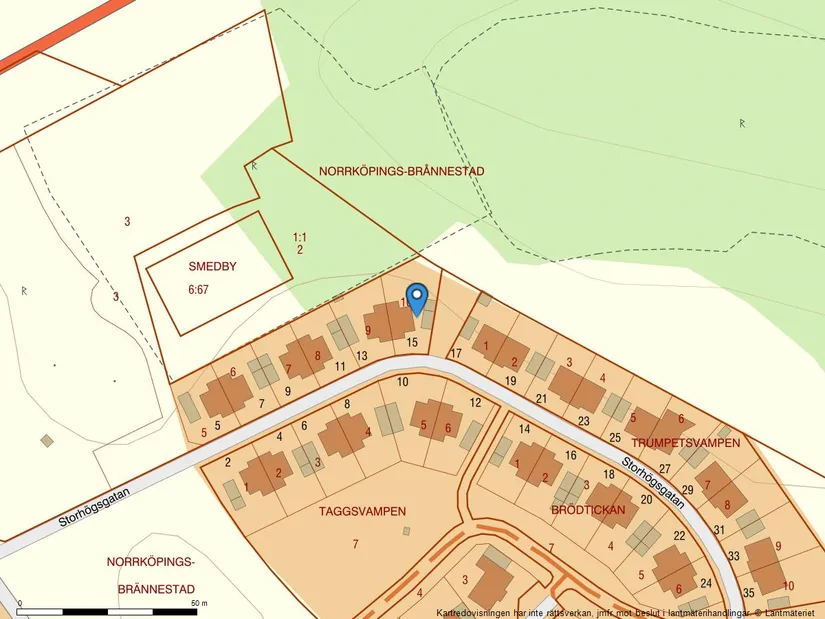 Villa, Storhögsgatan 15, Brånnestad, Norrköping