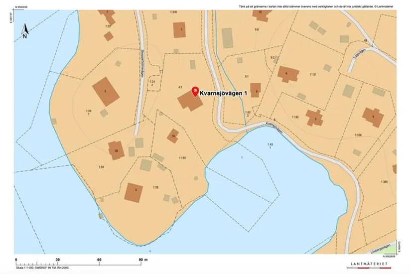 Villa, Kvarnsjövägen 1+1A, Saltsjö-Boo, Nacka