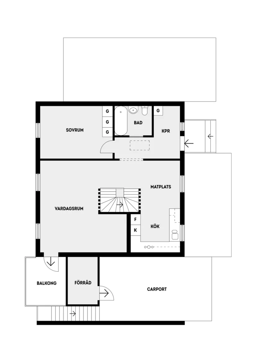 Villa, Radhus, Götavägen 74, Gribbylund, Täby
