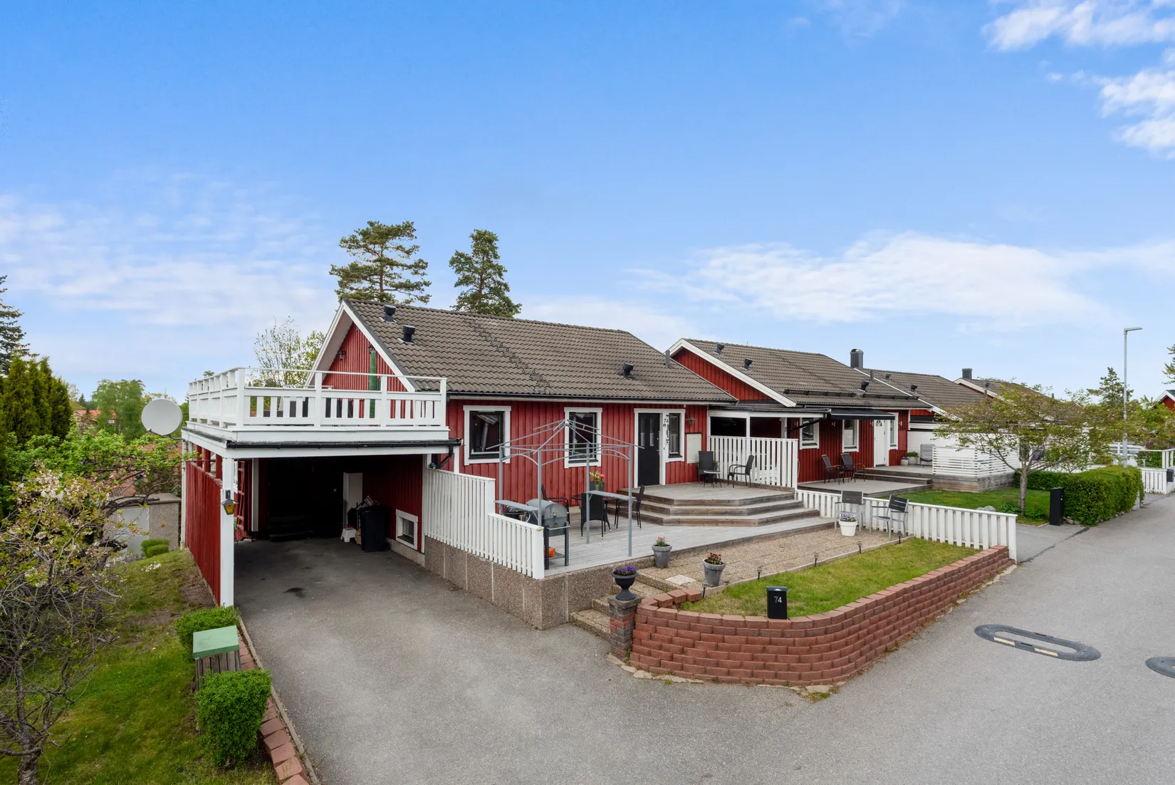Villa, Radhus, Götavägen 74, Gribbylund, Täby