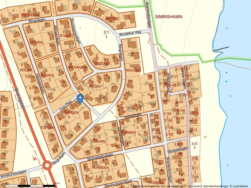 Villa, Radhus, Tors plan 3, Simrislund, Simrishamn