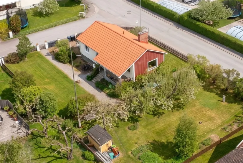Villa, Dan Anderssons gata 1, Nordanby, Västerås